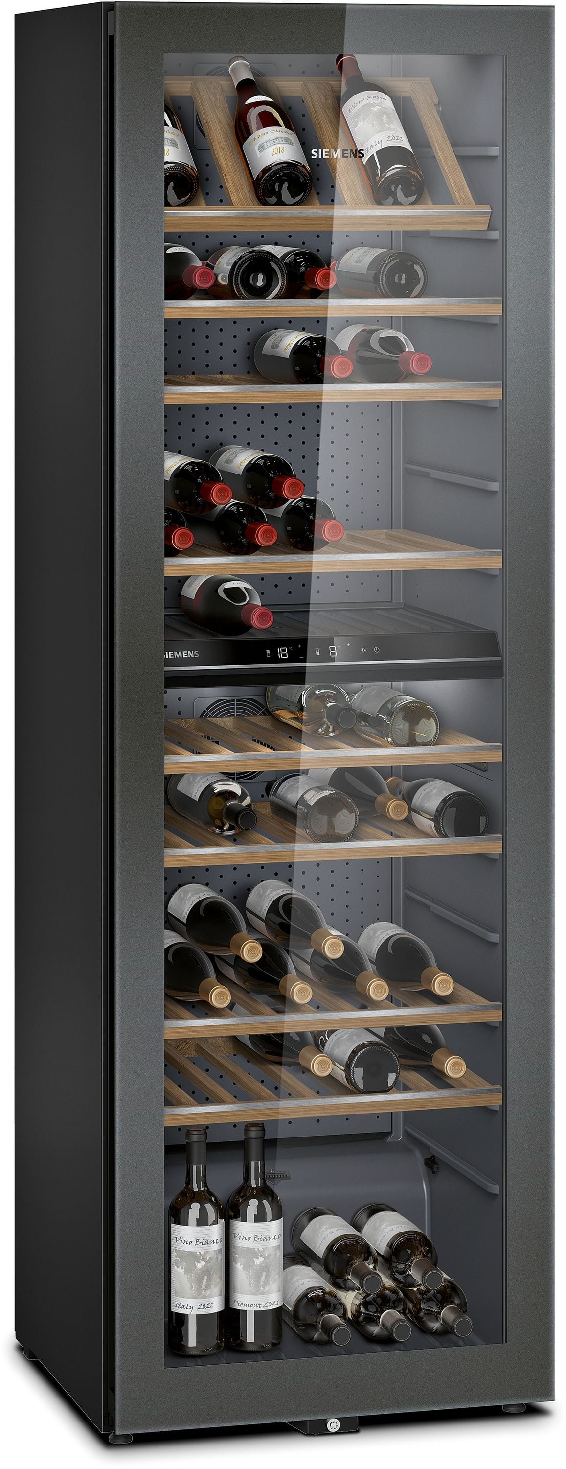 Siemens iQ500 KW36KATGA Weinkühler 2 Zonen 199 Flasche(n)