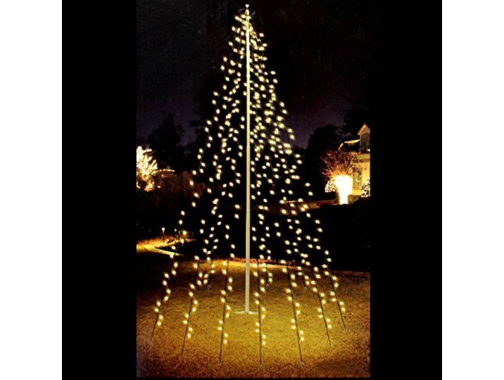 Self Import Agencies Verlichting voor vlaggenmast - Fahnenmast Lichterkette - 360 LED`s, 10 Stränge a 8m