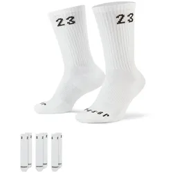 3er Pack NIKE Jordan Essentials Crew-Socken 100 - white/black 46-50