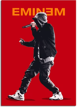 Inspire Picks Eminem Rap Music Wall Art Hip Hop Canvas Print Poster o 30x40cmnoframe