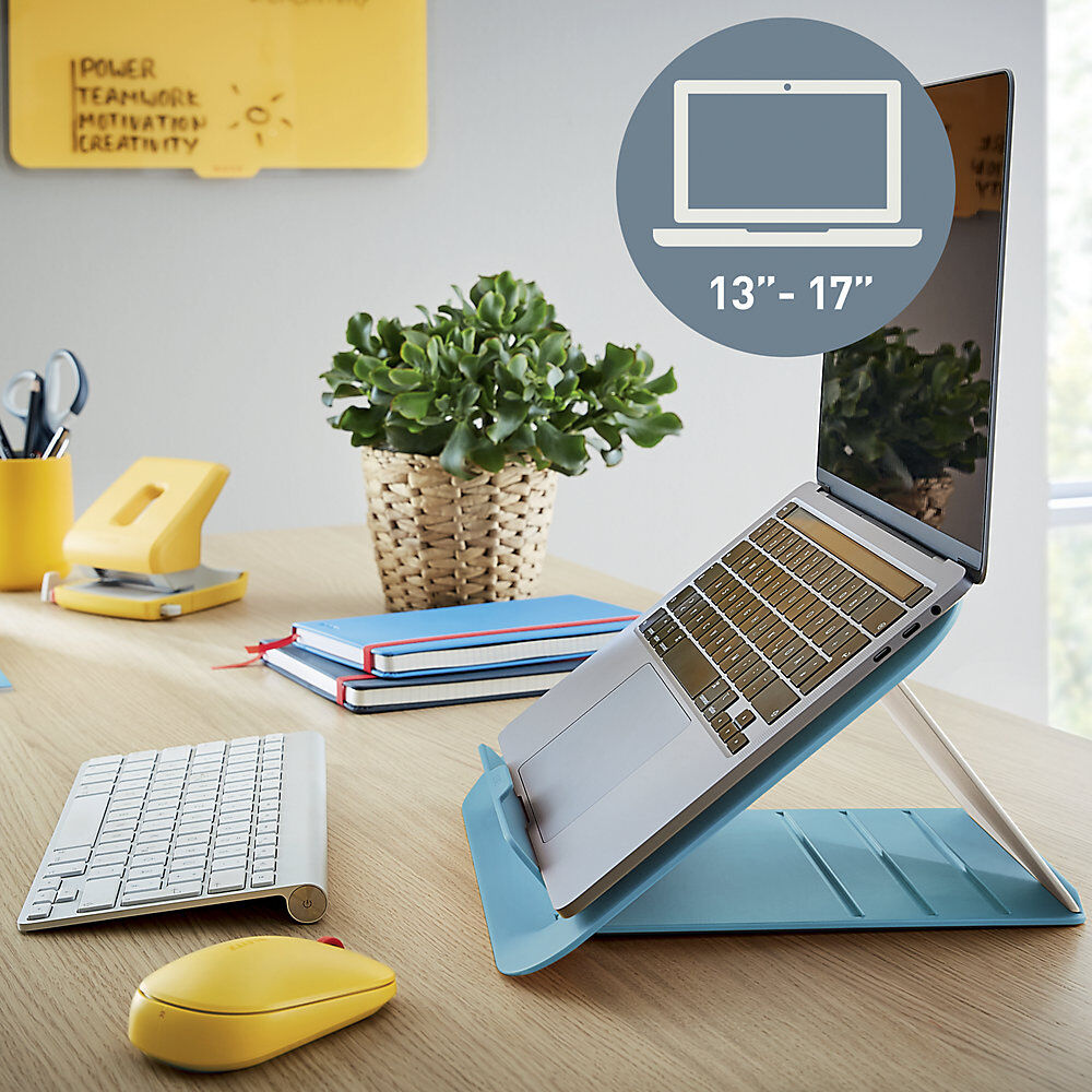 Laptopständer Leitz Ergo, Höhe 162 - 176 mm, blau Leitz
