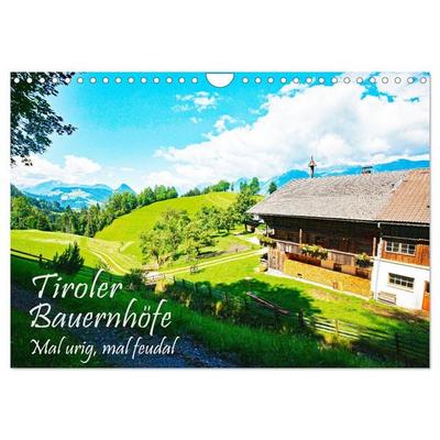 Tiroler Bauernhöfe Mal urig, mal feudal (Wandkalender 2027 DIN A4 quer), CALVENDO Monatskalender