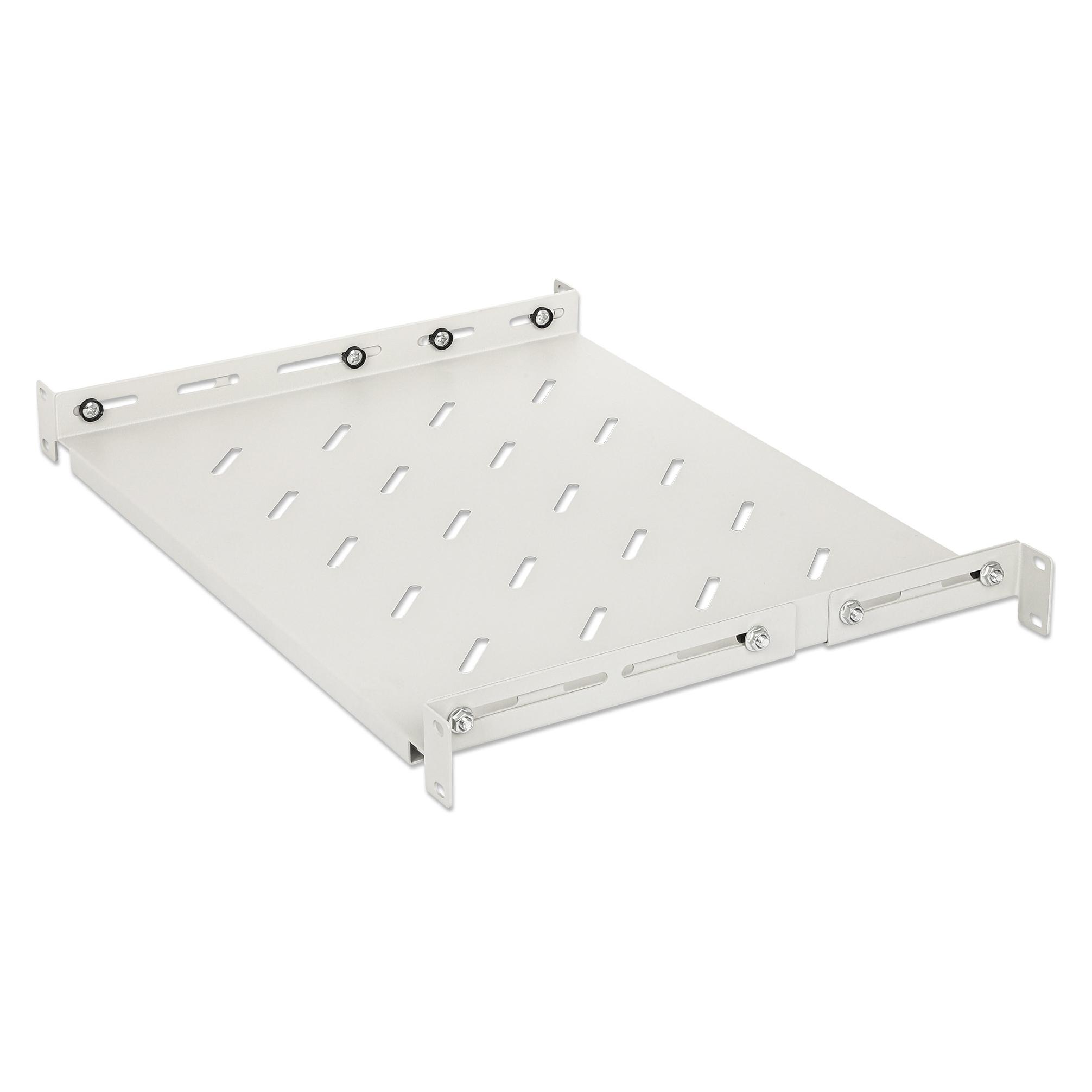 Intellinet 19" Fachboden variable Schienen 350mm tief grau (713726)