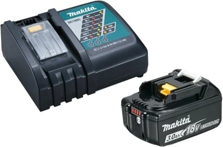 MAKITA Set Li-ion LXT 18V 1 Stück Ladegerät DC18RC + 1 Stück Akku 3,0 Ah BL1830B