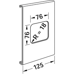 Tehalit Geräteblende R 8286 gr