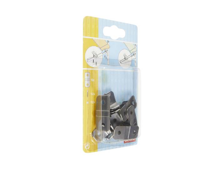 Duofix Regalbodenfixierung aus Edelstahl 15 × 8.5 × 2 cm