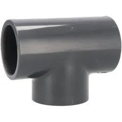 PVC-U T-Stück 90° 50mm x 1 1/2" Klebemuffe x Innengewinde