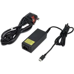 Acer ADAPTATEUR 65W TYPE-C NOIR prise FR (65 W), Notebook Netzteil, Schwarz