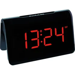 TFA 60254305 - Funk-Wecker, schwarz, rote LED Anzeige