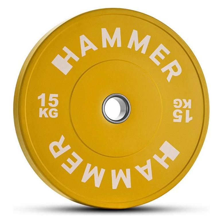 Hammer Fitness Bumper Plate 50 mm 15 kg (1 x 15 kg) (17053)