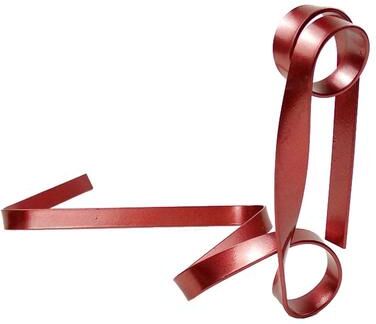 Snug & Styled Metal Ribbon Suspended Wine Bottle Holder Iron Decorative Wine Rack Desktop Home Ornament red