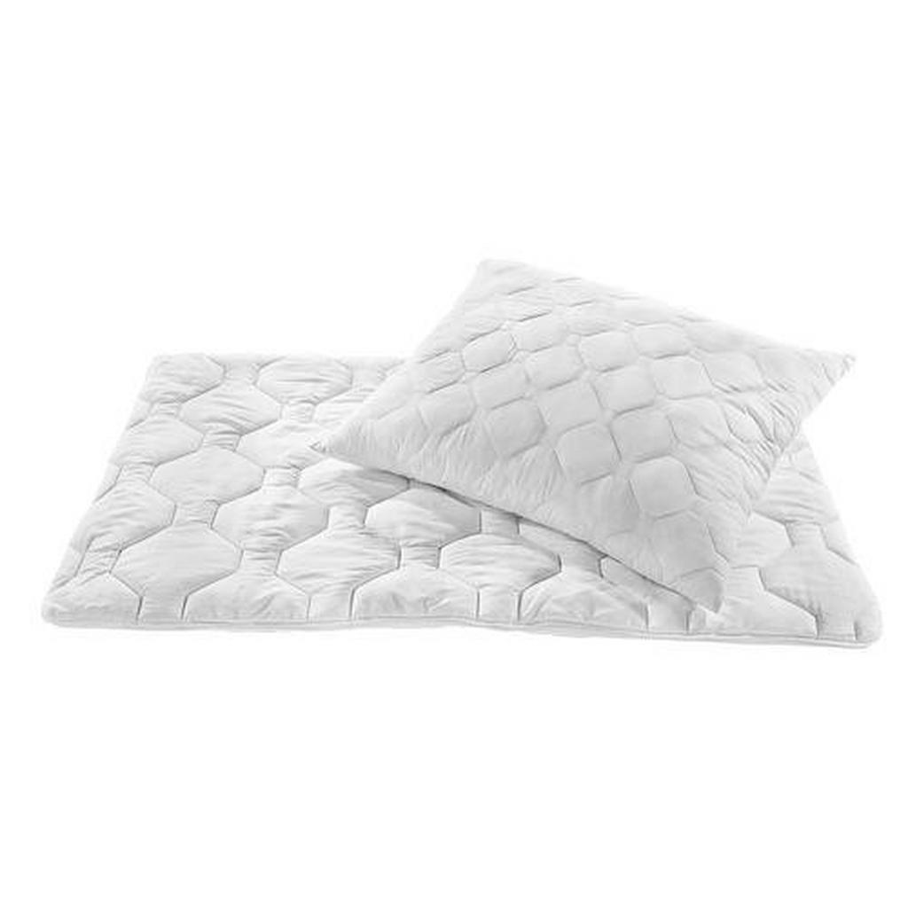Boxxx Bettenset , Weiss , Textil , Füllung: Polyester , 160x210 cm , Textiles Vertrauen - Oeko-Tex® , für Hausstauballergiker geeignet , Heimtextilien, Kopfkissen & Duvets