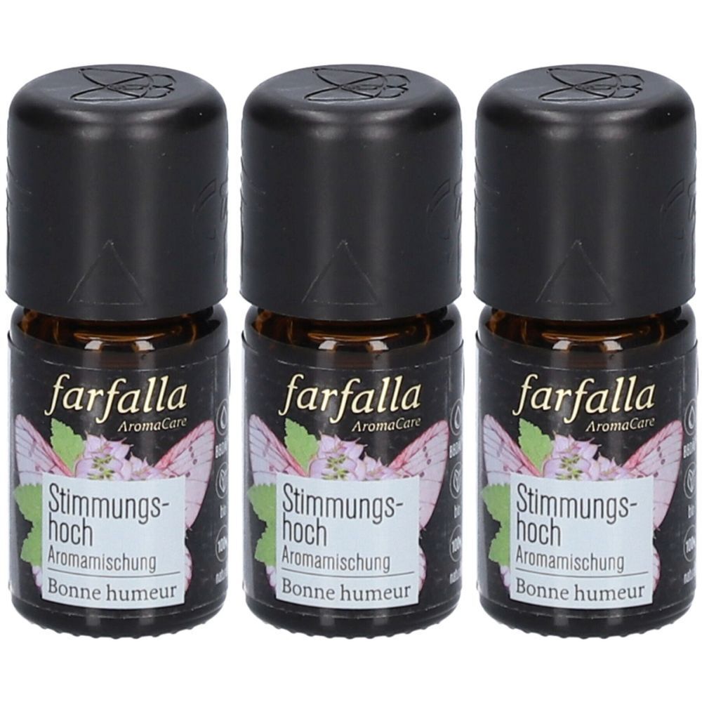 Farfalla Aromamischung Frauen Stimmungshoch 5 ml x3 3x5 Ätherisches Öl