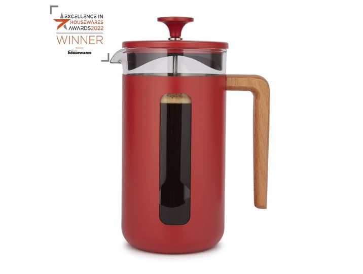 Presse à Café En Verre Rouge 1L
