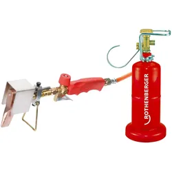 Rothenberger, Lötgerät, Industrial Dachrinnen-Lötset inkl. Propan-Kleinflasche 0,5kg leer (Lötlampe)