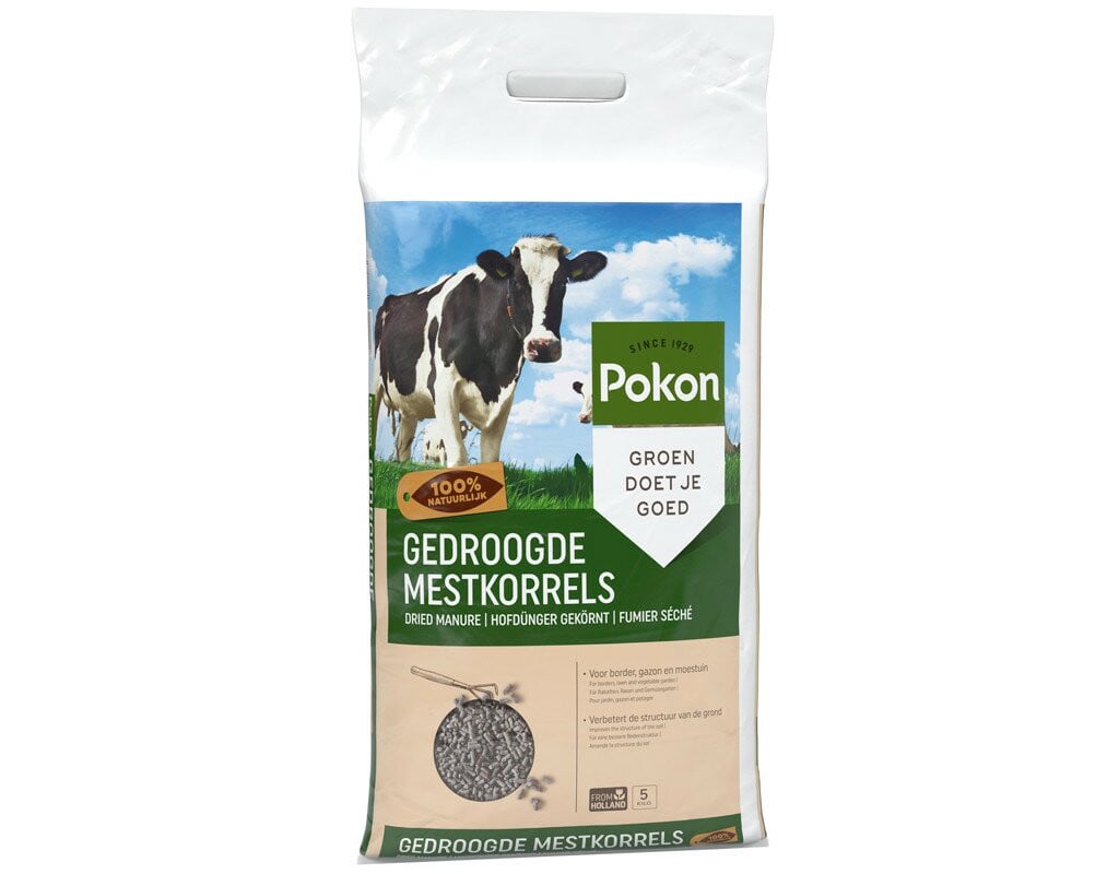 Pokon gedroogde mest korrels 5 kg