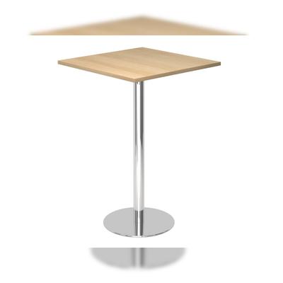 Hammerbacher-Stehtisch 80x80cm Eiche/Chrom-VSTH88/E/C