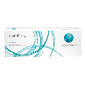 Clariti Kontaktlinsen 1 Day Sphere Dioptrien -0,50, Tageslinsen, weich, BC 8,6mm, DIA 14,1mm, 30 Stück