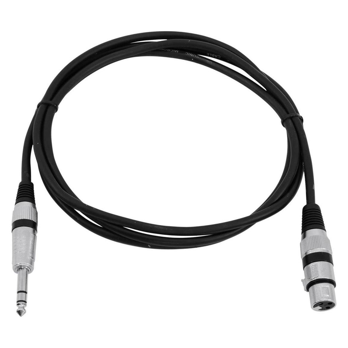Omnitronic Adapterkabel 2,0 m XLR(F)/6,3mm Klinke (2 m, XLR Kabel) (30225182)
