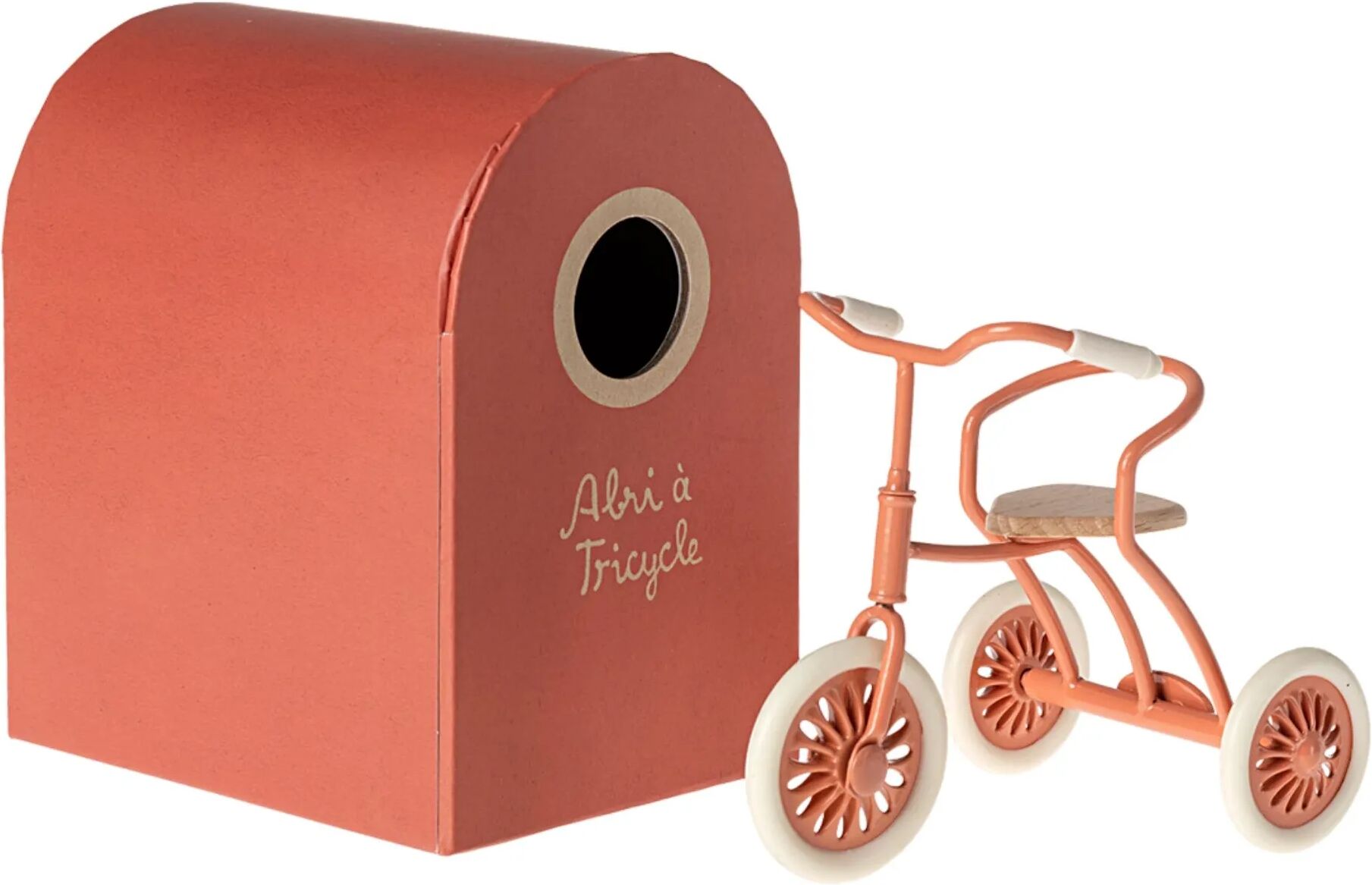 Maileg Tricycle et son abri Corail taille unique