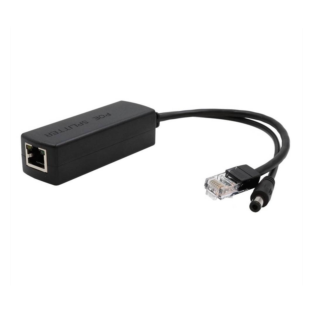 Exsys Ethernt PoE+ Splitter 10/100Mbps 802.3at,12VDC/2A/24W (PoE Splitter) (EX-60320)