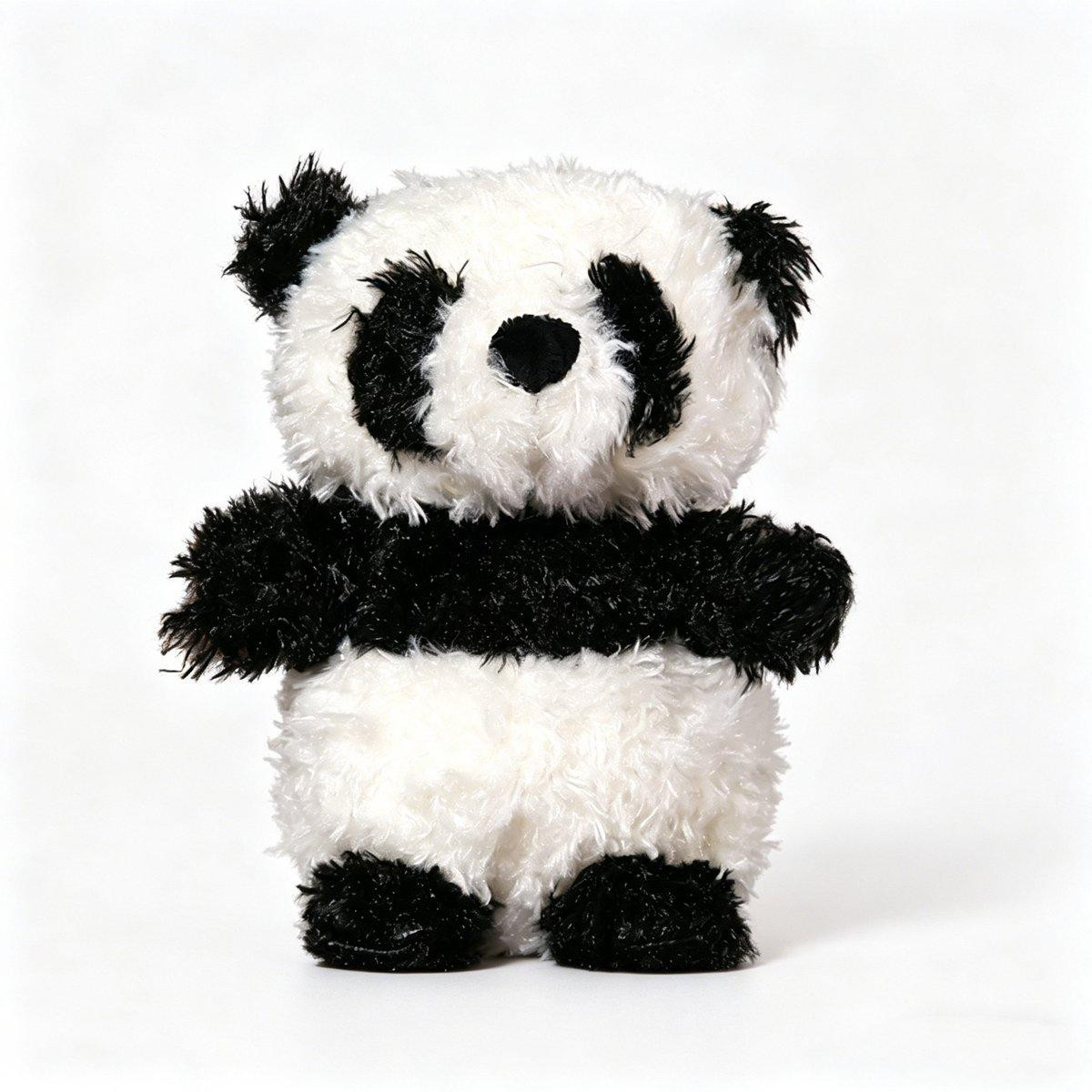 DTC GmbH Knuffelbeer Panda, Zwart en Wit, 30 cm