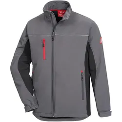 Nitras, Sicherheitskennzeichnung, Herren Softshelljacke "MOTION TEX LIGHT" grau/schwarz Grösse M