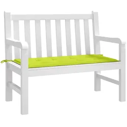 vidaXL Gartenbank-Auflage Hellgrün 120x50x3 cm Oxford-Gewebe