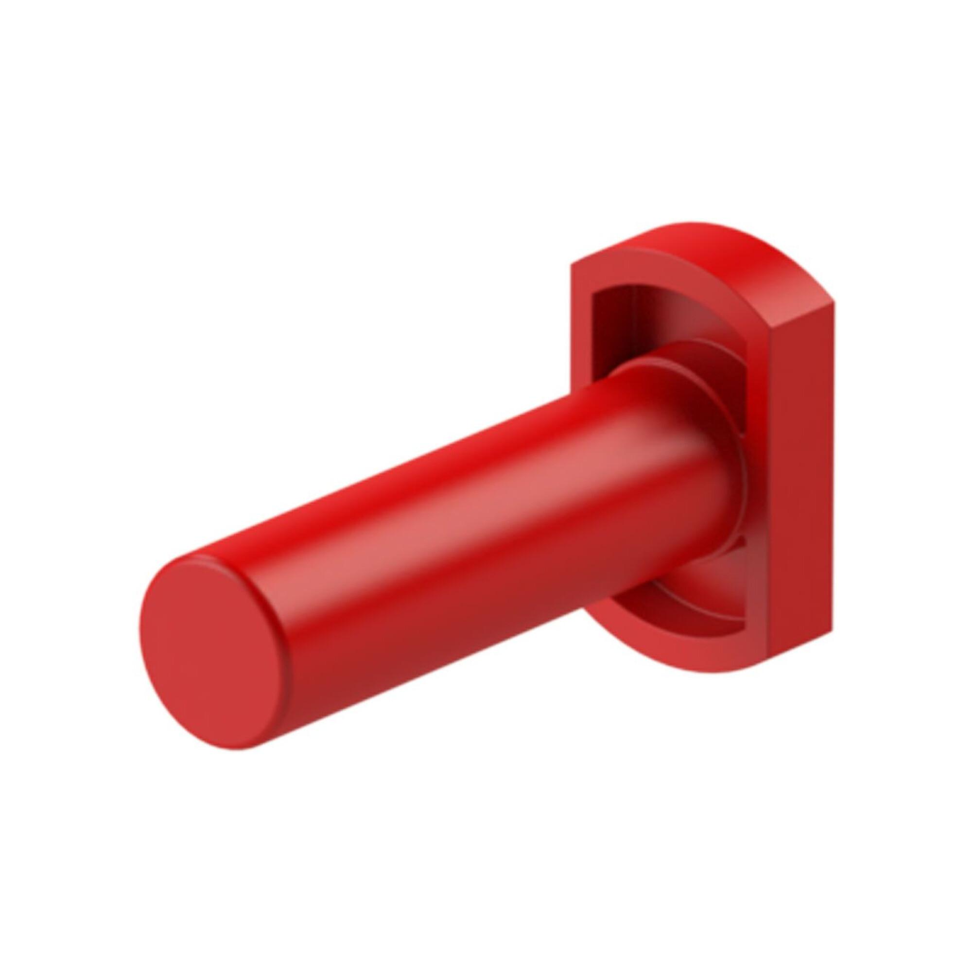 Riegler Verschlussstopfen POM, Stutzen 4 mm, Farbe rot (79.004)