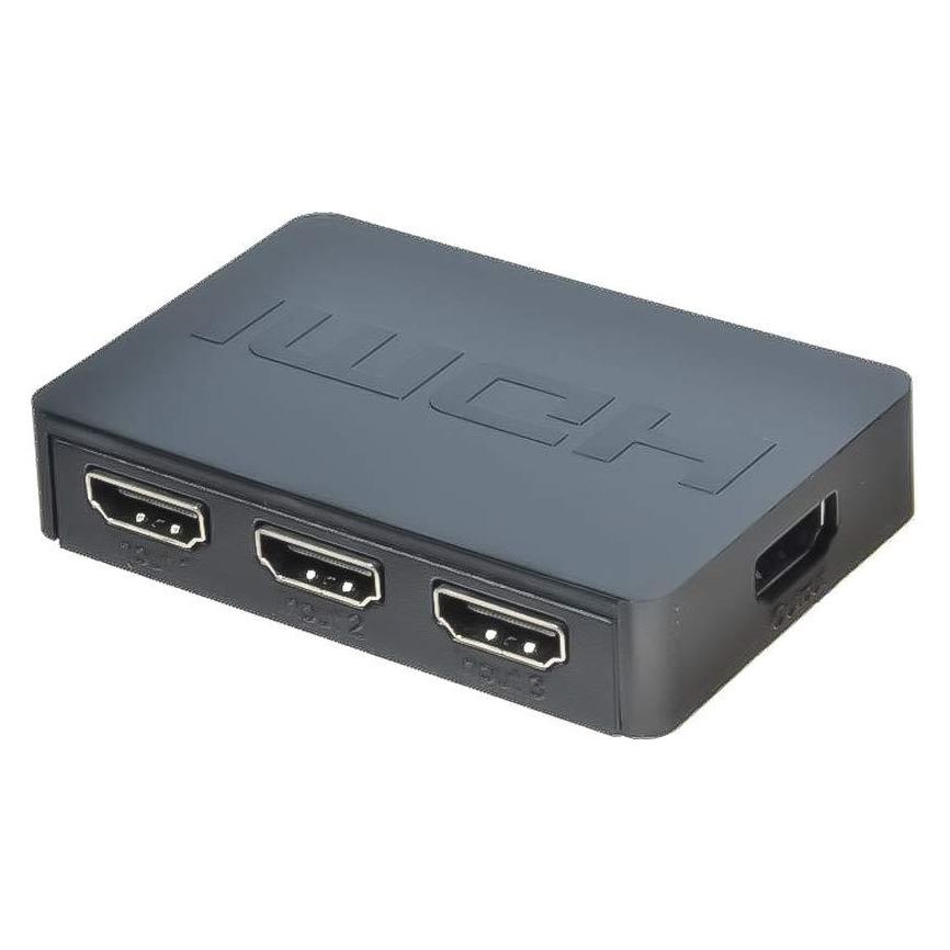 PremiumCord HDMI switch 3:1 plastový,dálkové ovl. (KHSWIT31C)