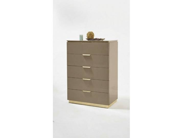 Xlmoebel Hochkommode Beige Holz Kommode Luxus Sideboard Konsolen Schrank Möbel (Hochkommode, 1 St., Hochkommode, 5 Schubladen), Made in Europa