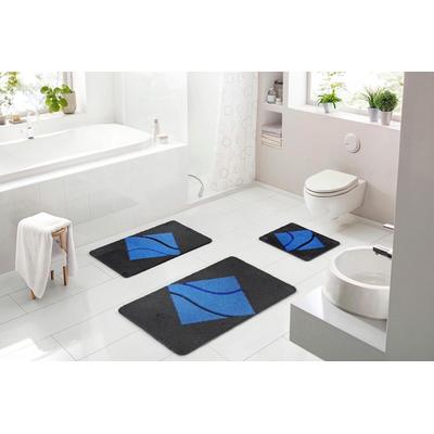 Badematte BATEX "Nima", blau, H:27mm, Polyacryl, Badematten, Badematte, extra weiches und pflegeleichtes Garn