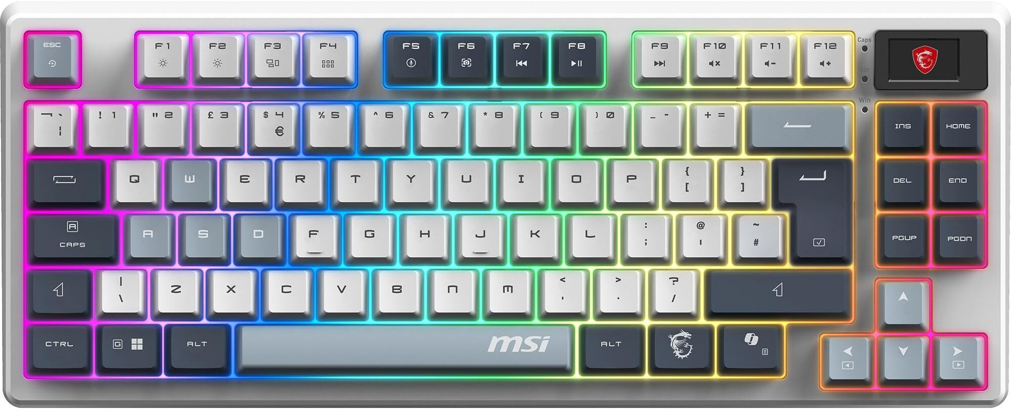 MSI Forge GK600 TKL Wireless RGB Mechanical Gaming Keyboard - Sky