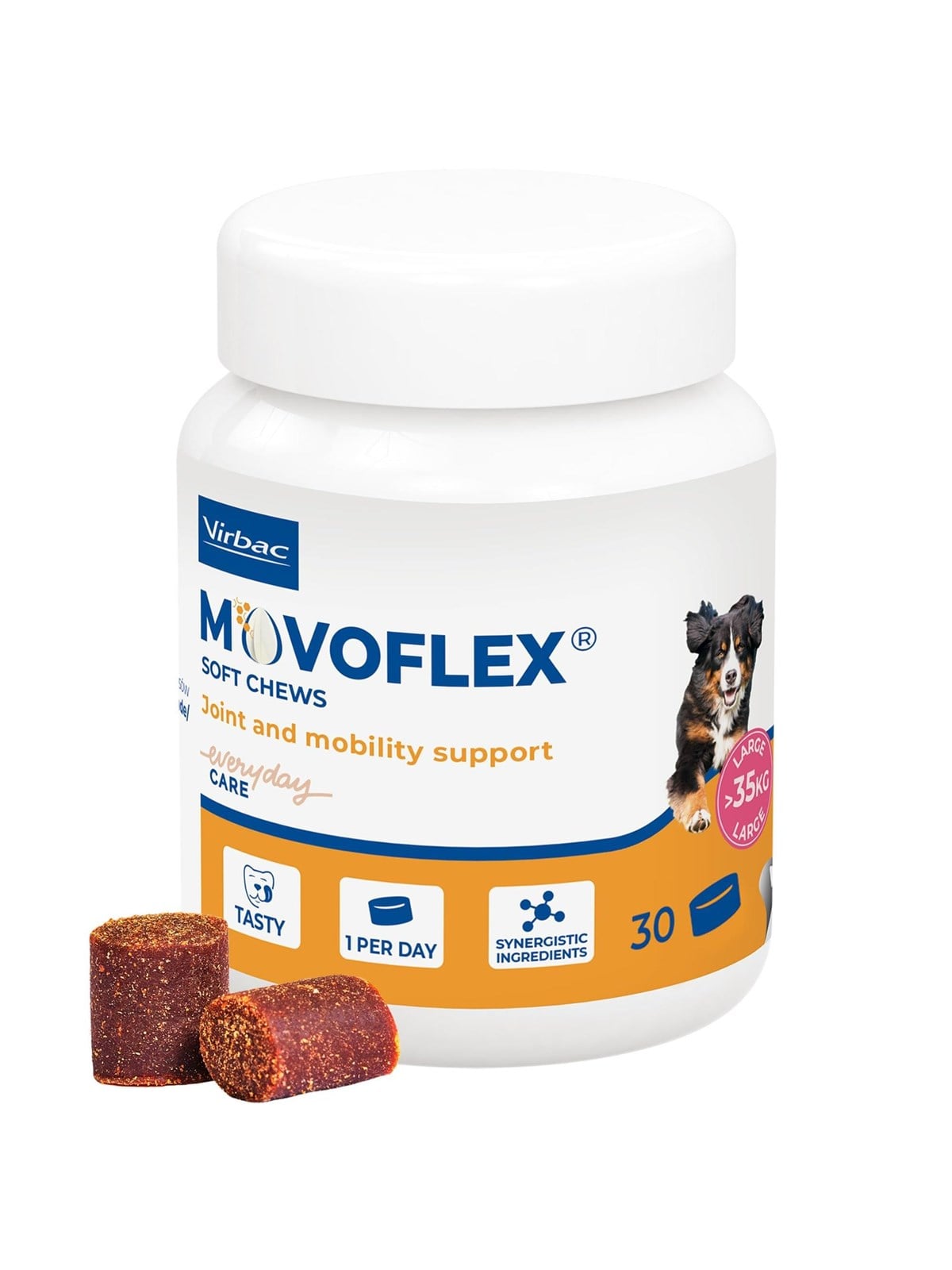VIRBAC Movoflex S Joints - Nahrungsergänzung für Hunde - 30 Stk.