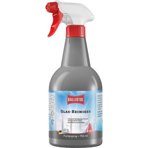 Ballistol Glasreiniger 25080, gebrauchsfertig, mit Abperleffekt, Spray 0,75 Liter