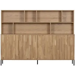 DAHEIM Wandschrank New Gravure Holz Beige Natur