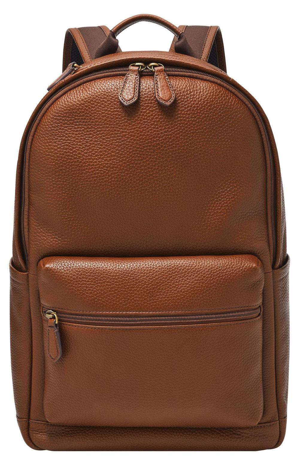FOSSIL Freizeitrucksack Rucksack mit Laptopfach Buckner Backpack Brown braun