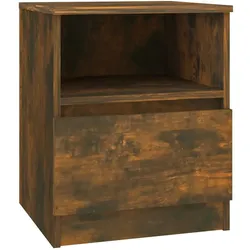 vidaXL Nachttisch Räuchereiche 40x40x50 cm Holzwerkstoff