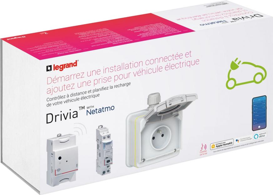 Legrand Green'up Access Starterpaket Gua FB Connect mit Fernsteuerung der Steckdose per App und Sprachbefehl