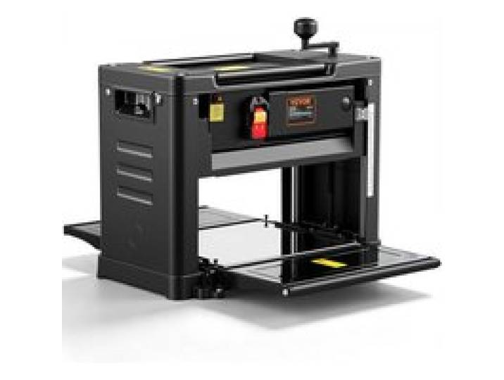 VEVOR Raboteuse à Bois 30,1x33 cm Raboteuse Stationnaire 15 A 1800 W Rabot d'Épaisseur Automatique Électrique sur Table Deux Lames en Acier Rapide 23500 tr/min Faible Bruit pour Bois Dur et Tendre