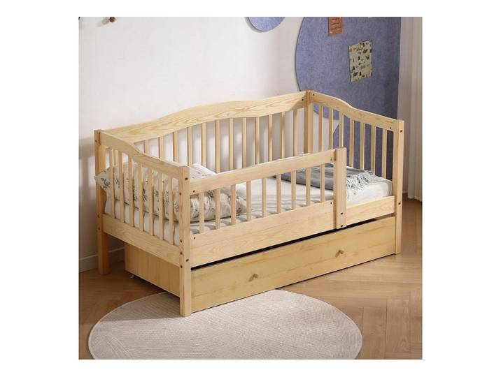 LuxusKollektion Kinderbett Kinderbett Montessori 80x160 Natur