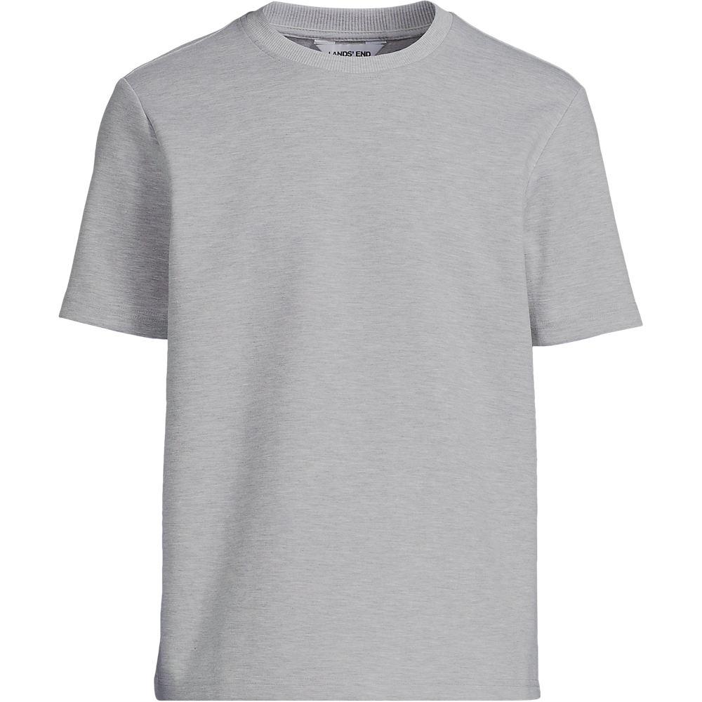 Seriously Soft T-Shirt, Herren, size: regular, Grau, Baumwolle/Polyester/Baumwoll-Mischung, by Lands' End