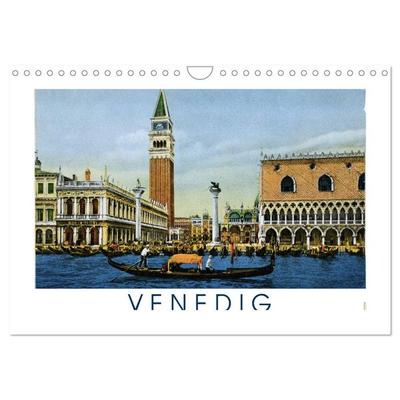 Erinnerungen an das alte Venedig: Historische Stiche von der Lagunenstadt (Wandkalender 2026 DIN A4 quer), CALVENDO Monatskalender
