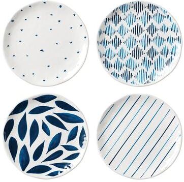Lenox Blue Bay Melamine Assorted Accent Plates, Set of 4 Multi