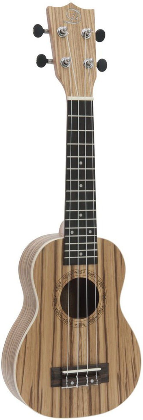 Dimavery Uk-400 Ukulele Sopran "Zebrawood