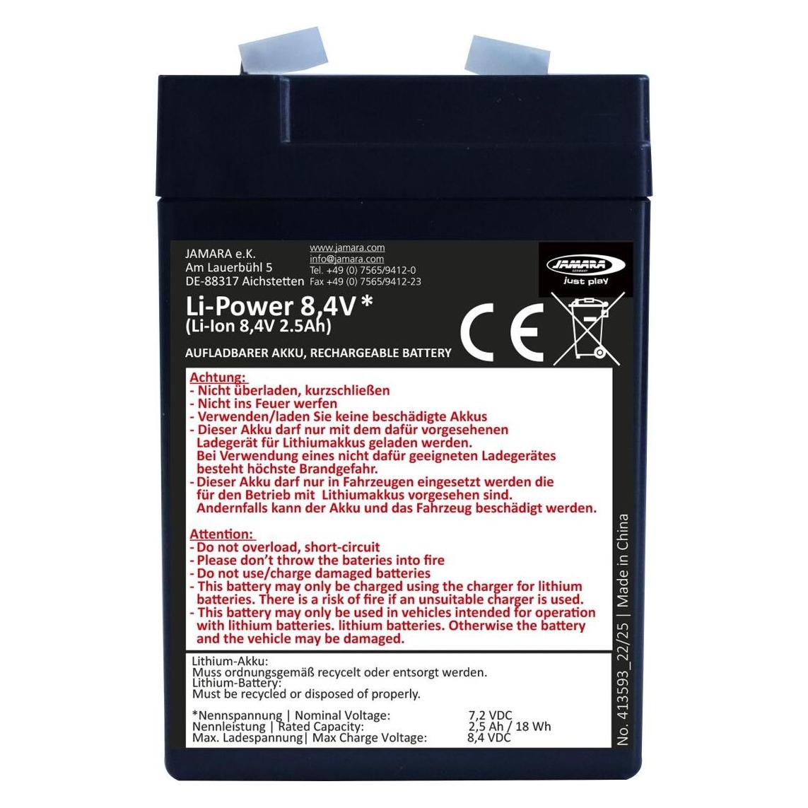 Schwarz Kitchen Akku Ride-on Li-Power 8,4 Li-Ion 8,4V 2.5Ah 18Wh (60272061)