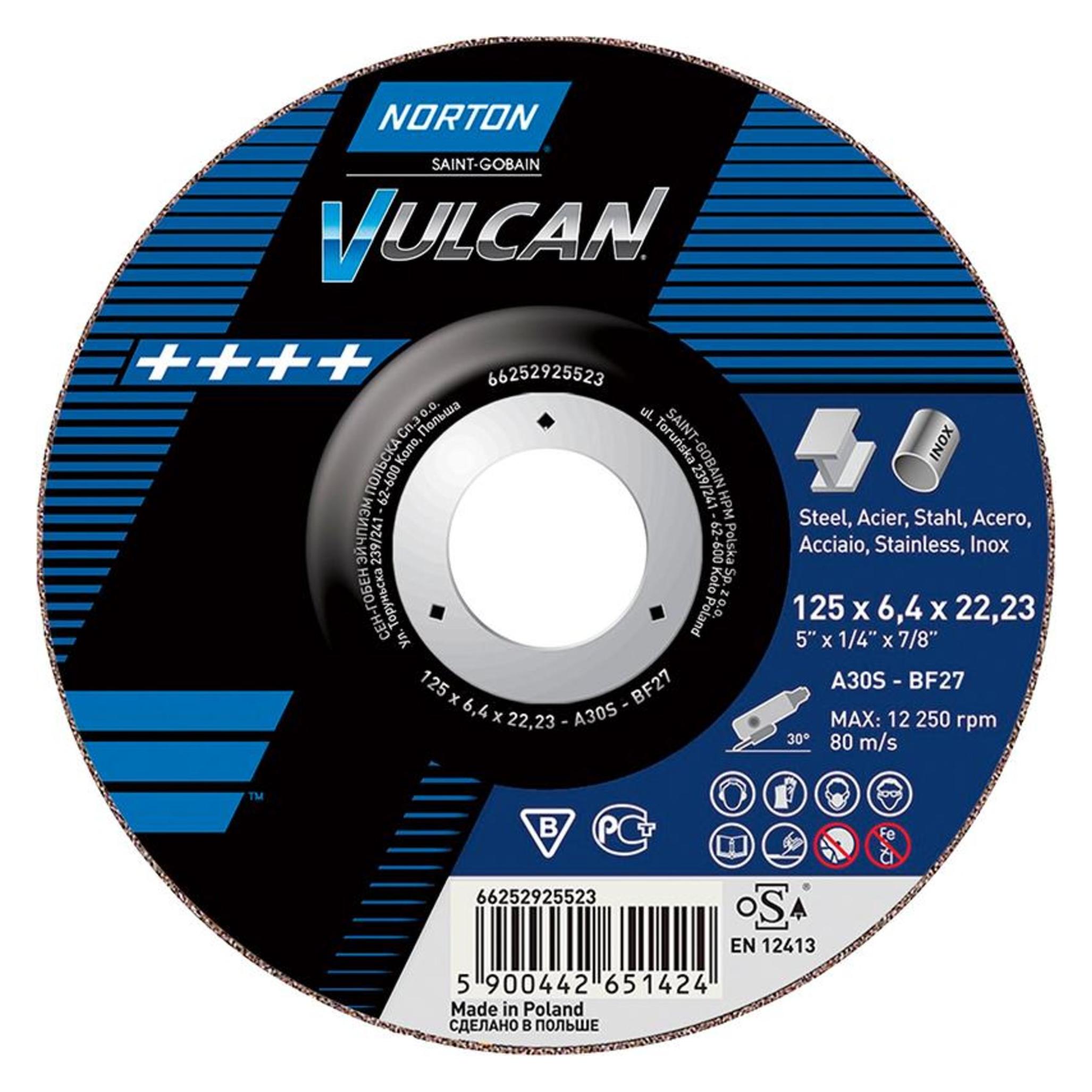 Norton Clipper Trennscheibe 125x22,23x6,4mm (66252925523)