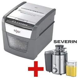 Rexel Aktenvernichter »Optimum AutoFeed 45X« inkl. Entsafter »ES 3566« grau, 22x34.5x43 cm