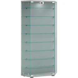VCM, Vitrine + Buffetschrank, Holz Glas Stand Vitrine Regal Cenila XL (83 x 17 x 114 cm)