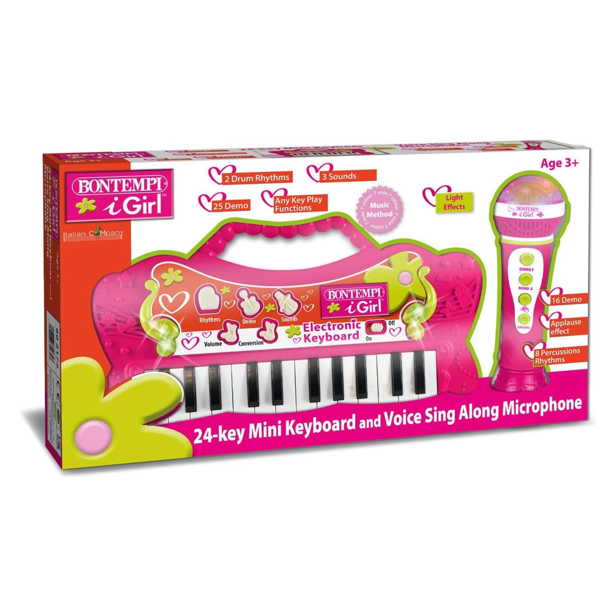 Bontempi 24-Tasten-Tastatur mit Mikrofon (49877892)
